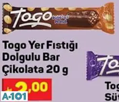 TOGO YER FISTIĞI ÇİKOLATA BAR